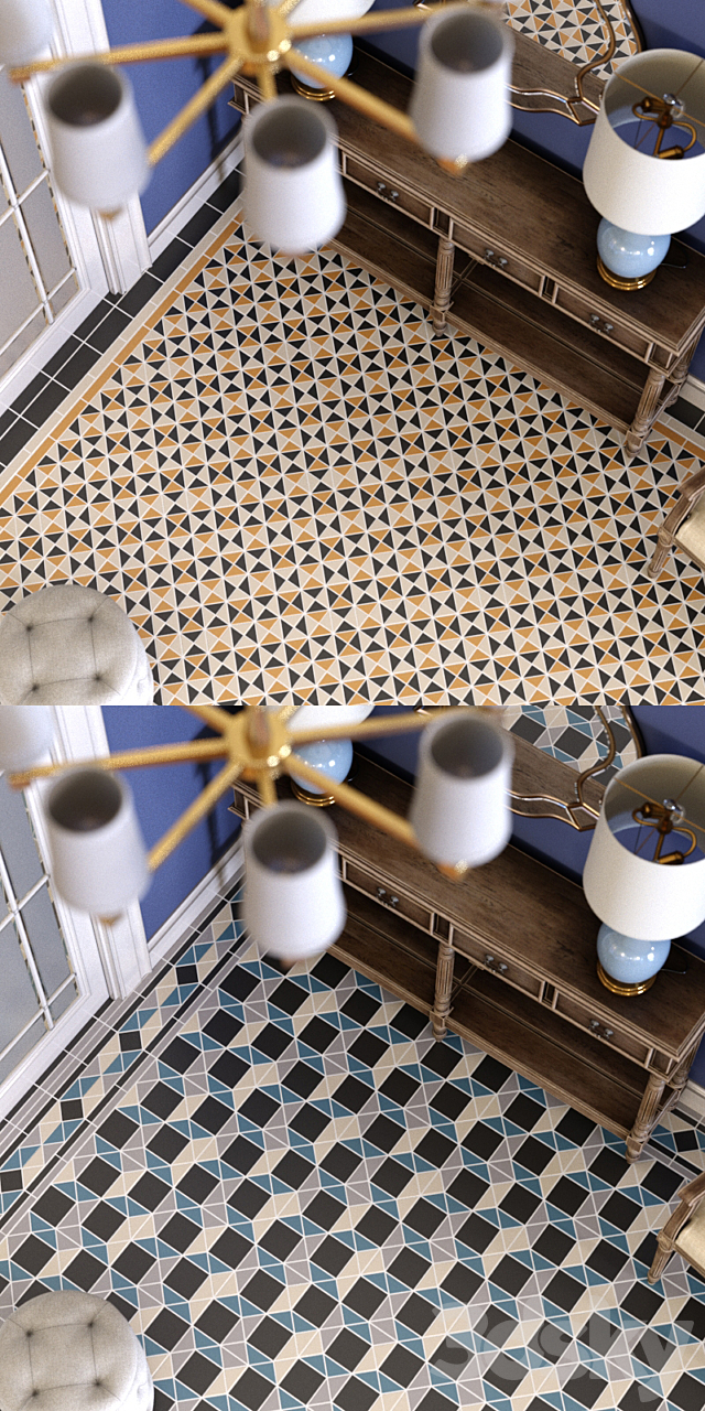 Topcer Victorian Tiles Set7 3d