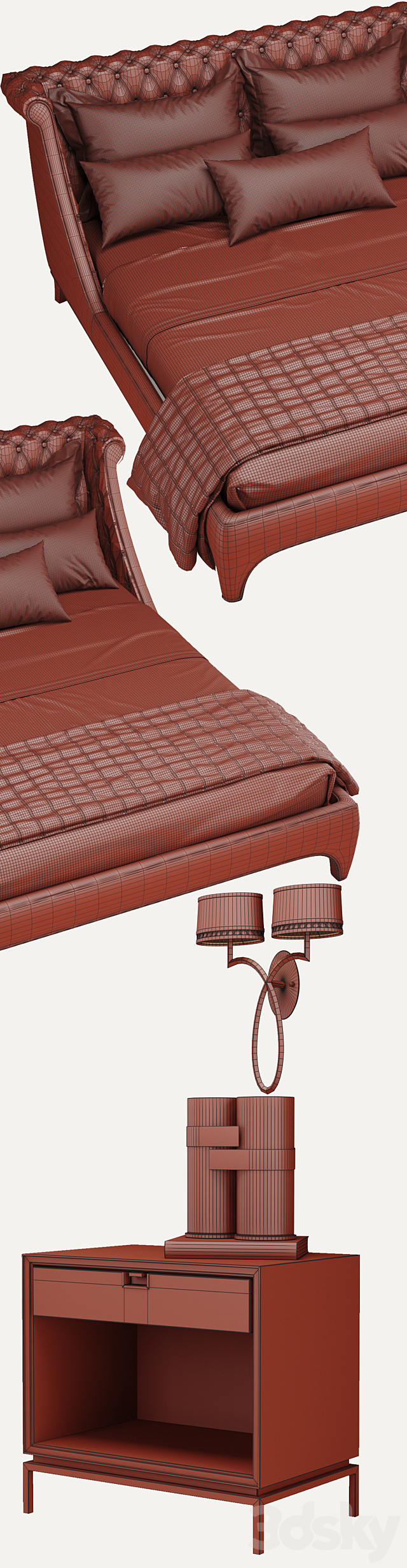 Bradmore Bed – Gianfranco Ferrè Home 3DSMax File - thumbnail 3