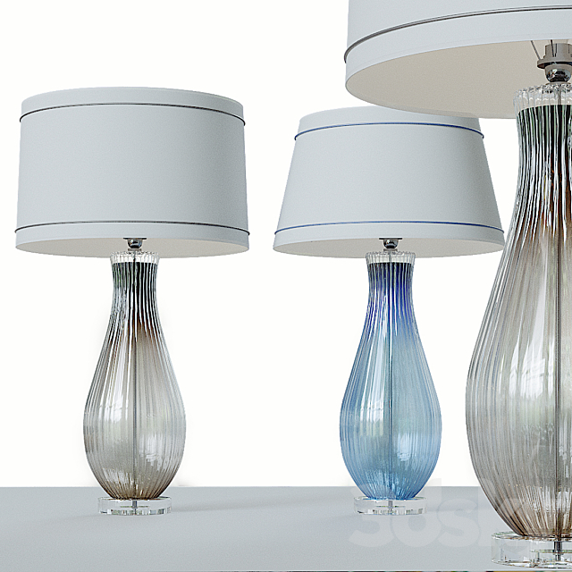 Modern Studio Art Glass Console Lamp_ 3d