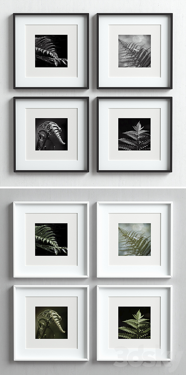 Picture Frames Set-50 3d
