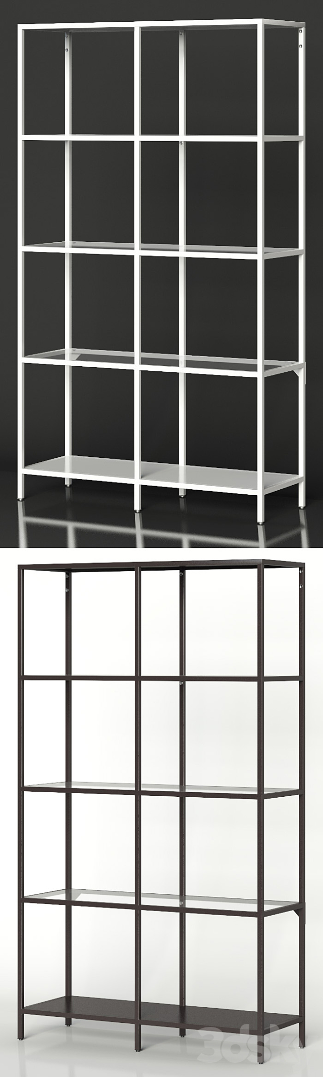 IKEA VITTSJO Shelf unit medium 3DSMax File - thumbnail 2