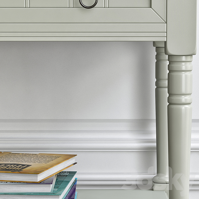 WayFair Wedgewood Console Table 3d