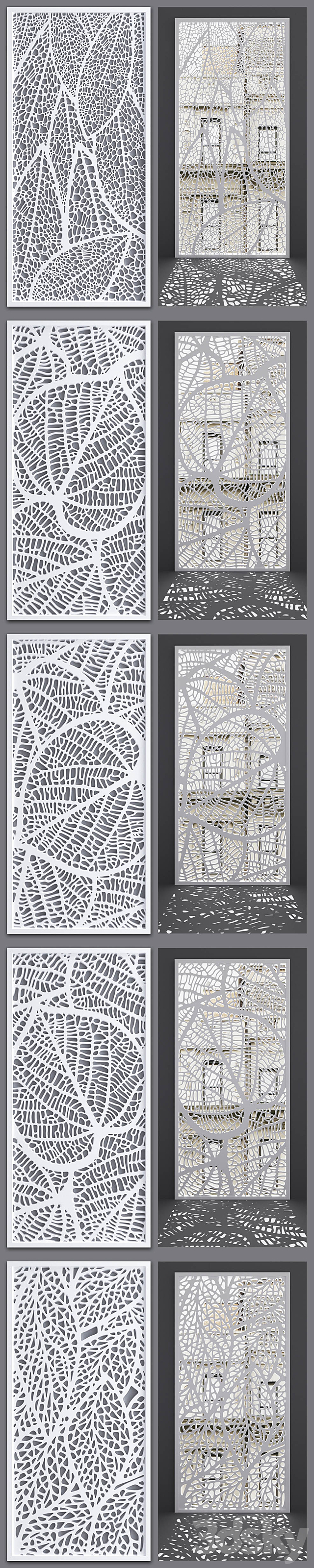 Decorative partition 3d