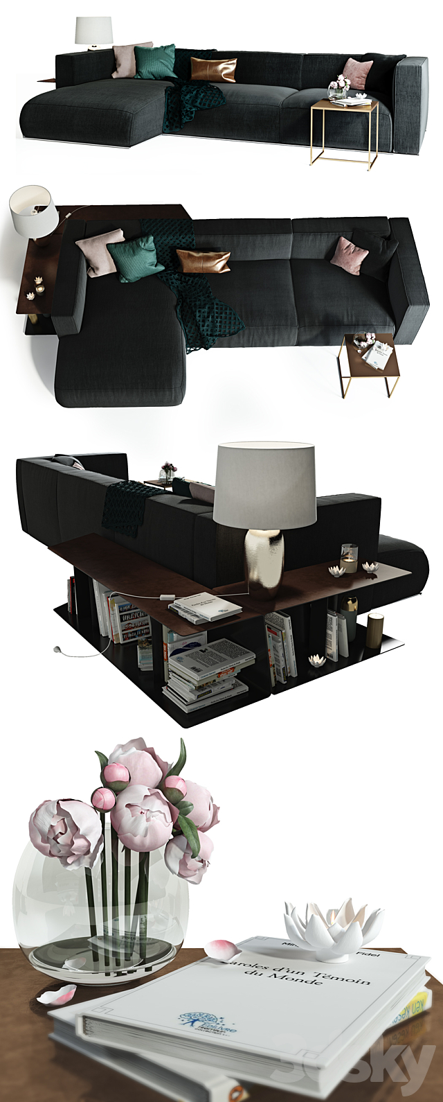 Poliform SHANGAI sofa 3d