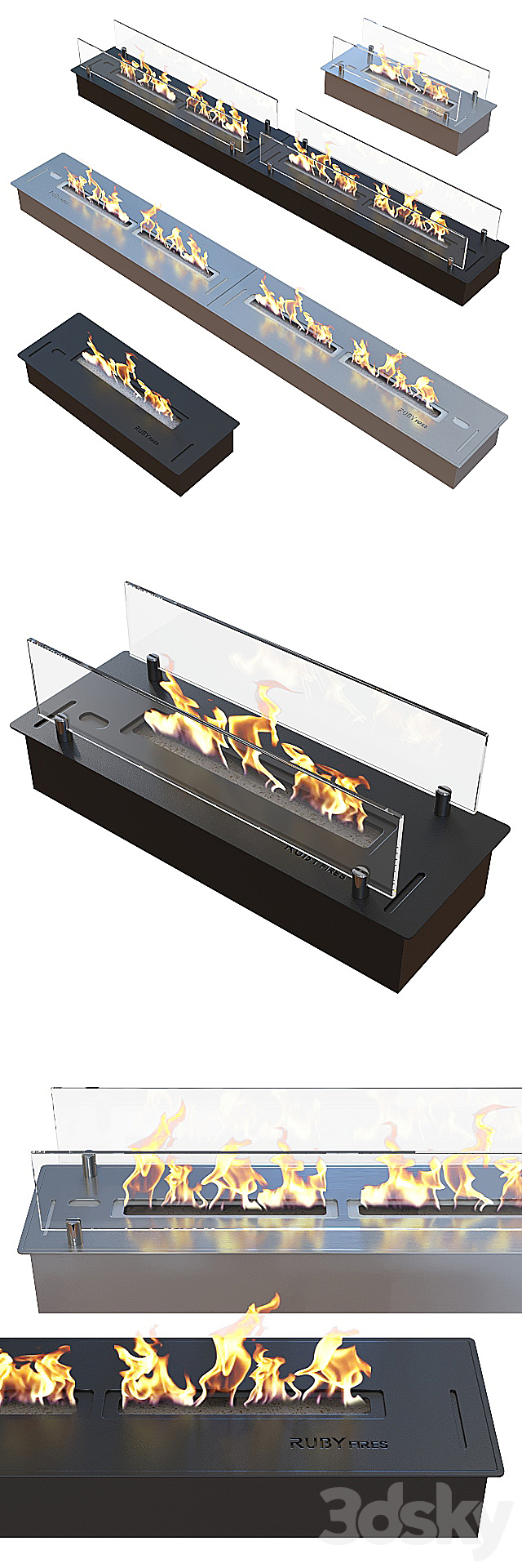 Fireplaces Ruby Fires. 3d