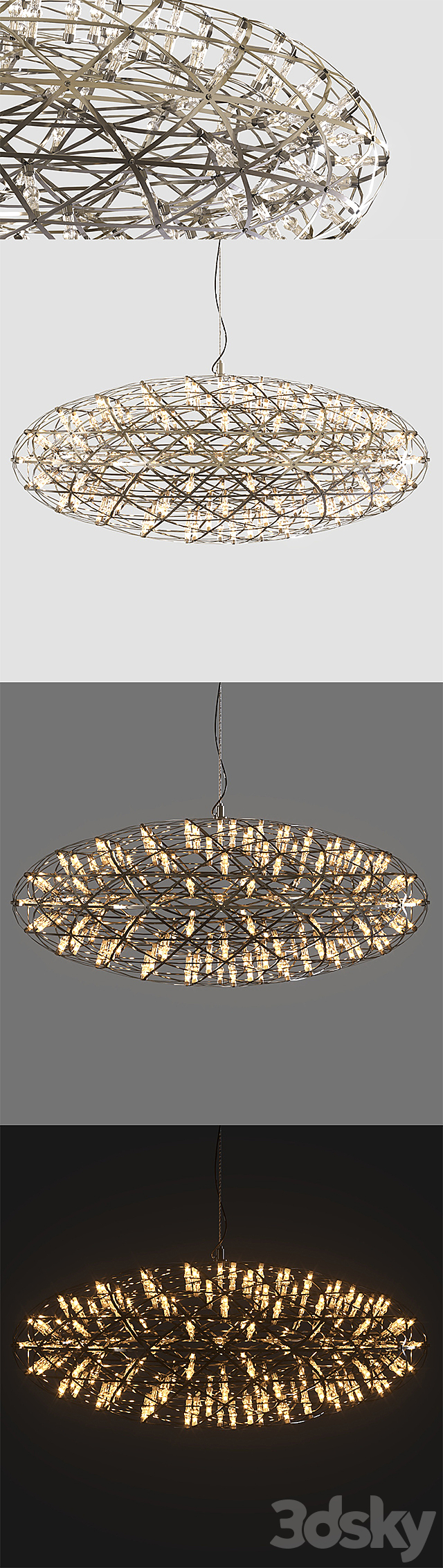 Moooi Raimond Zafu Suspended Lamp 3d