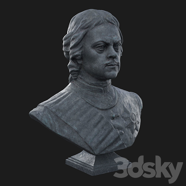 Bust of Peter the Great 3DSMax File - thumbnail 1