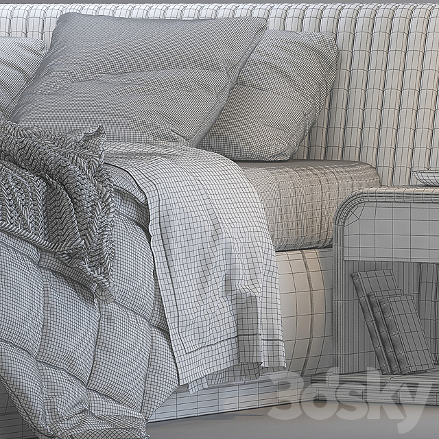 Capital Collection – Allure XL bed 3DSMax File - thumbnail 3