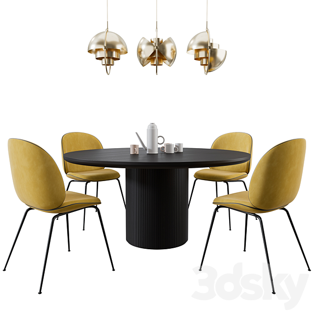 Gubi Dinning Set 3d