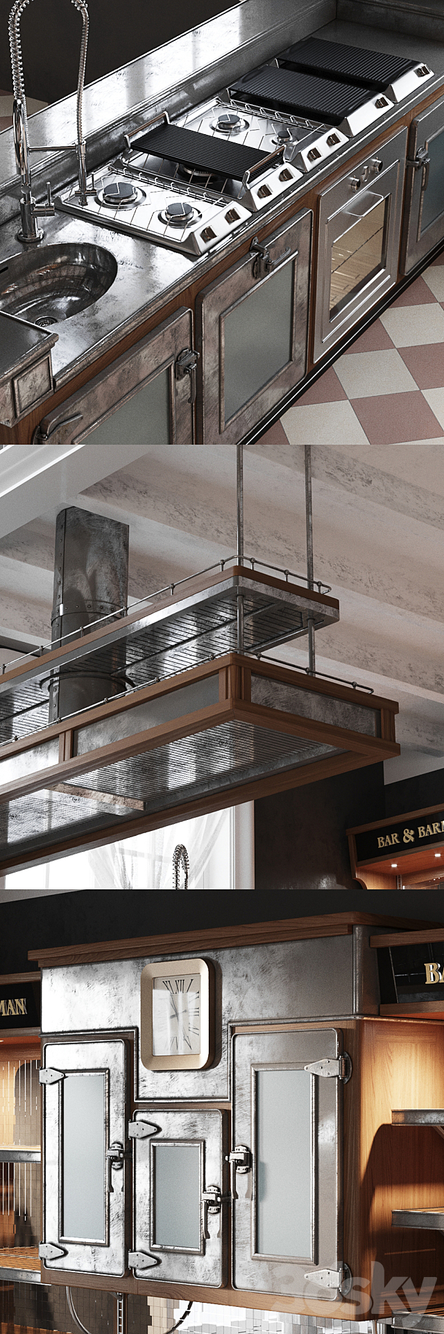Marchi Cucine BAR & BARMAN 3d