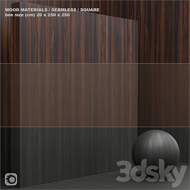 Material wood _ veneer (seamless) – set 37 3DSMax File - thumbnail 1