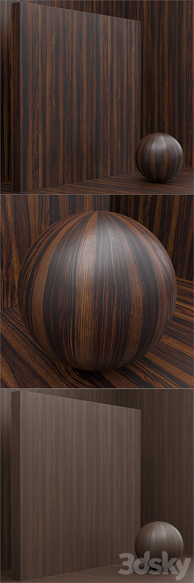 Material wood _ veneer (seamless) – set 37 3DSMax File - thumbnail 2
