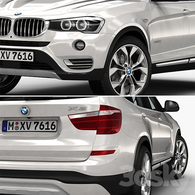 BMW X3 3DSMax File - thumbnail 3