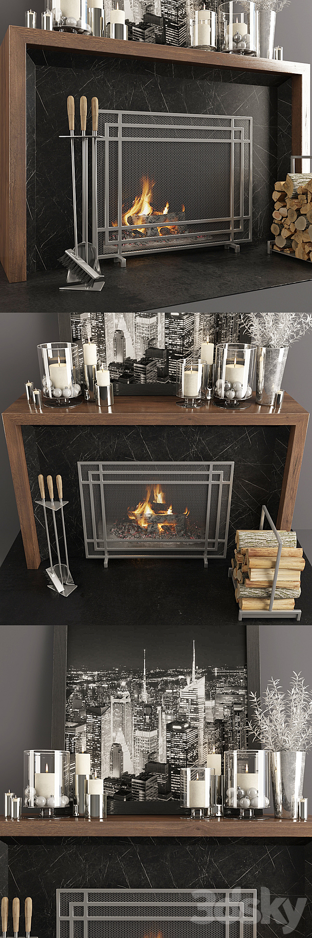 Fireplace 36 3d