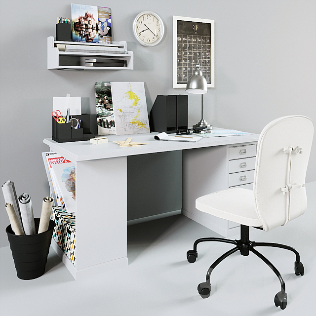 Ikea home office 3DSMax File - thumbnail 1