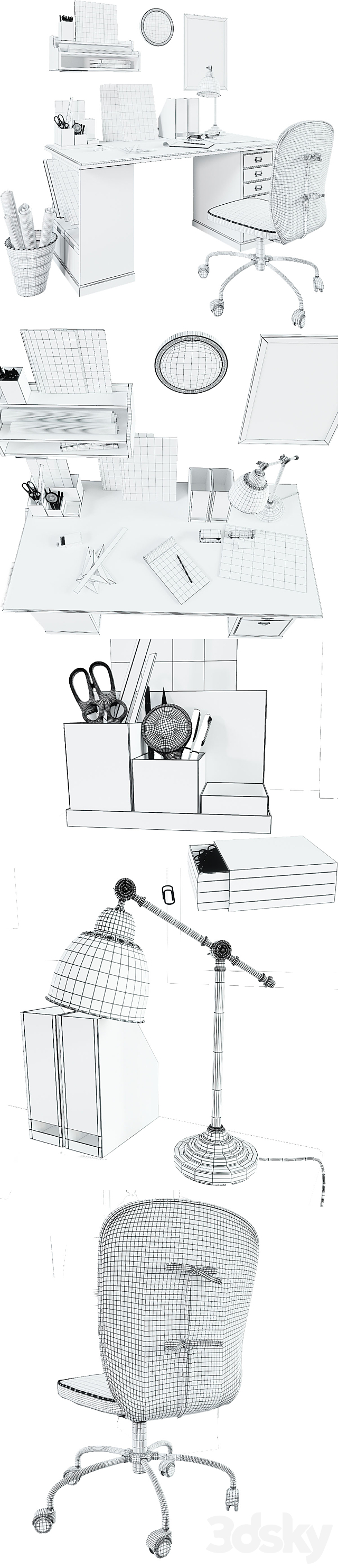 Ikea home office 3DSMax File - thumbnail 3