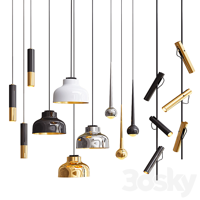 Four Hanging Lights_22 Exclusive 3DSMax File - thumbnail 1