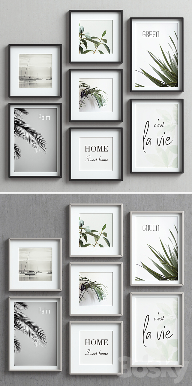 Picture Frames Set-57 3d