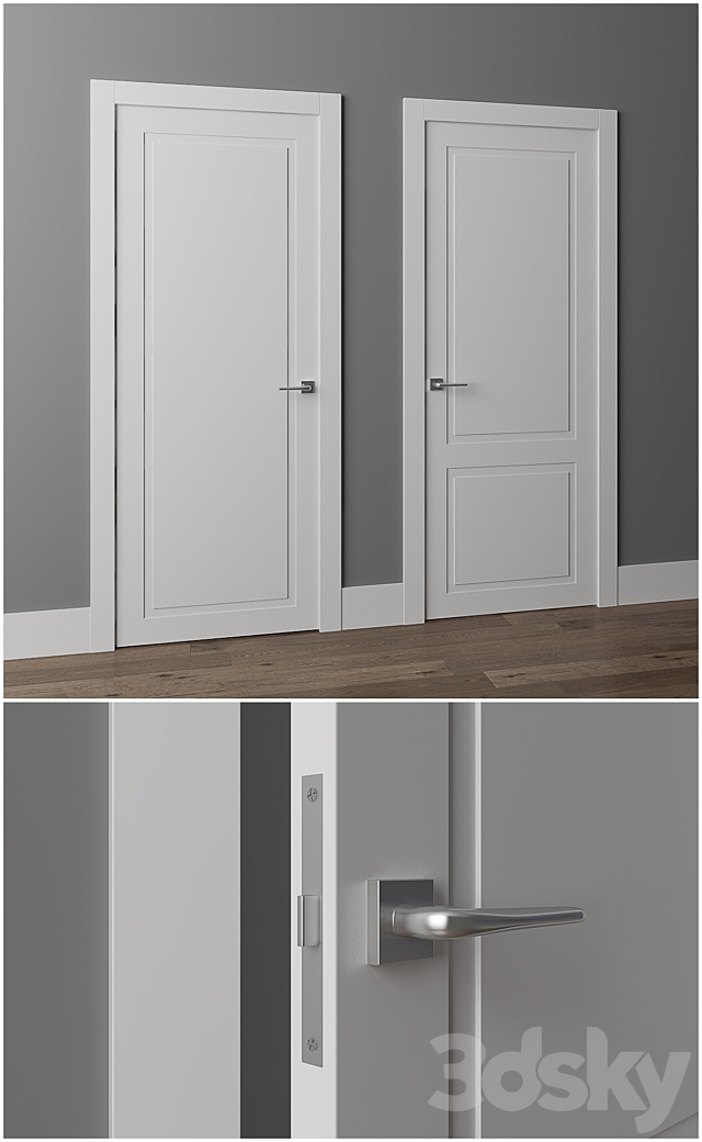 Doors Volkhovets Neo Classic 8001 8002 3d