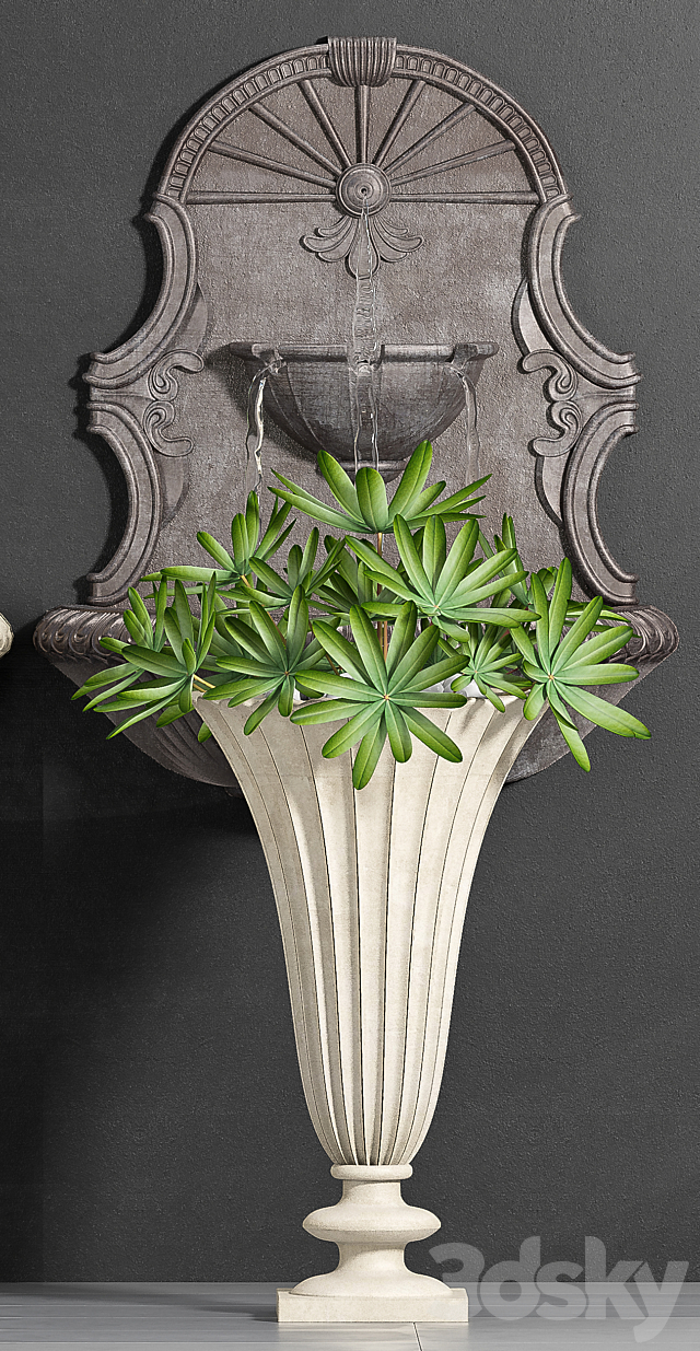 classic fountain-1 3d