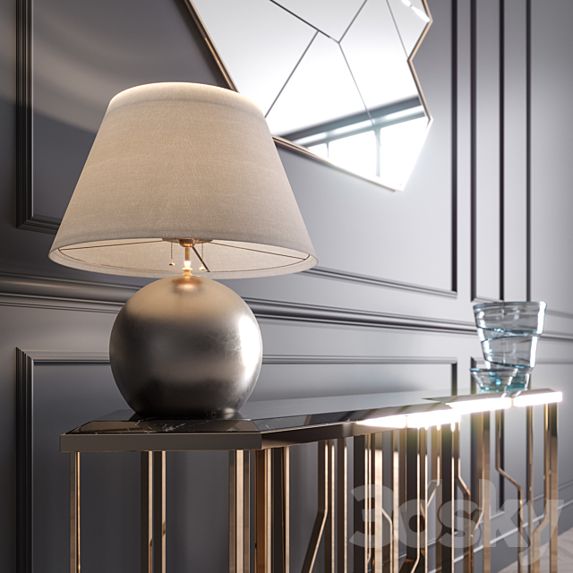 Ginza Longhi Console - Vray Material 3d