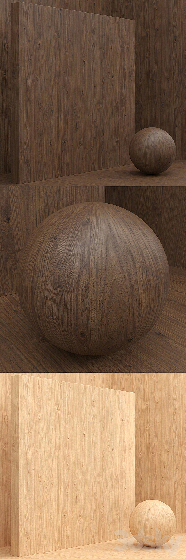 Material wood _ veneer (seamless) - set 44 3d