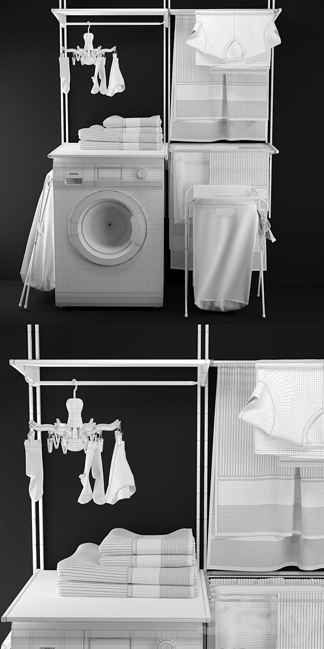laundry decor ikea 3DSMax File - thumbnail 3