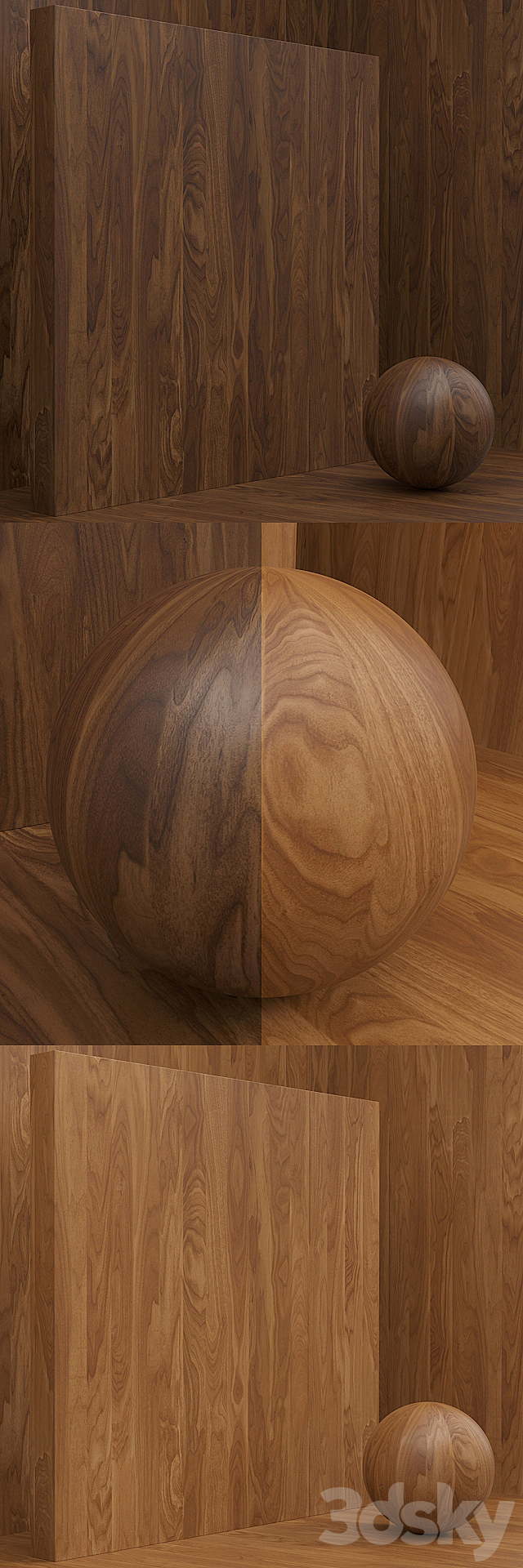 Material wood _ veneer (seamless) – set 46 3DSMax File - thumbnail 2