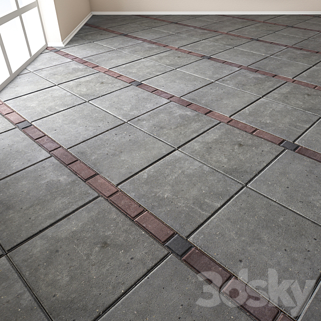 Pavement plate (Floor_011) 3d