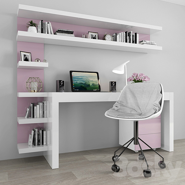 Work zone set 026 3d
