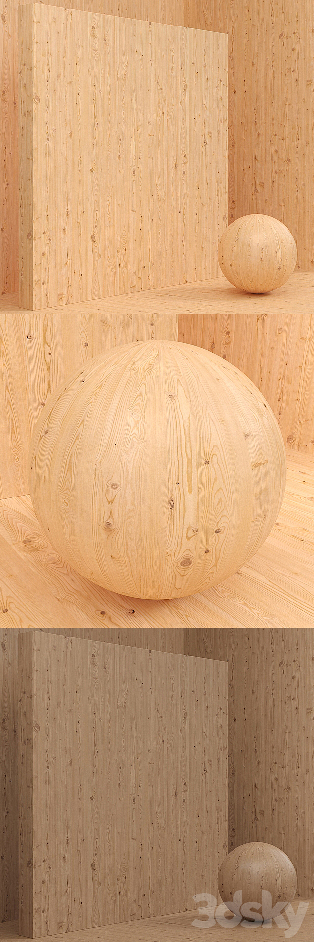 Material wood _ pine. solid (seamless) - set 48 3d
