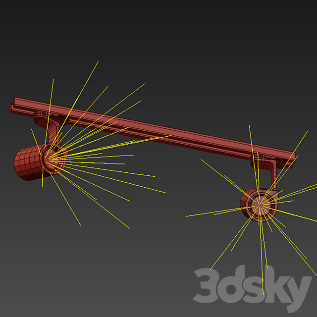Lamp Wever & Ducre SQUBE on track 3d