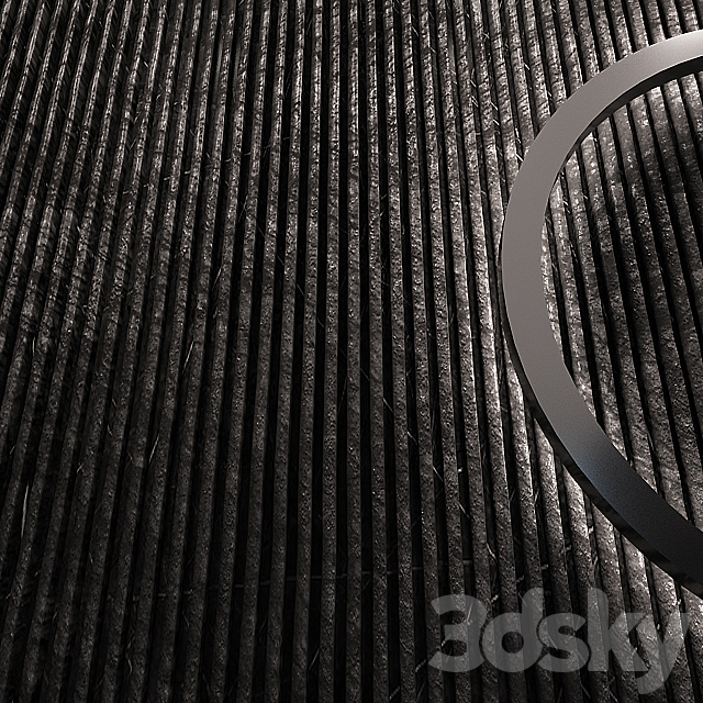 lath stone wall 3d