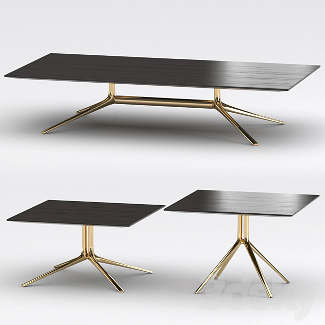 Tavolini Mondrian tables set-2 3DSMax File - thumbnail 1