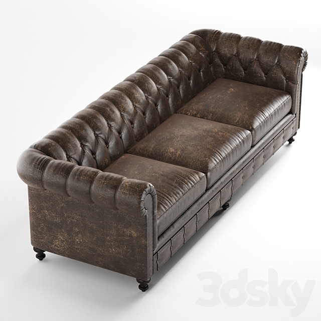 London Club sofa by Bernhardt furniture 3DSMax File - thumbnail 2