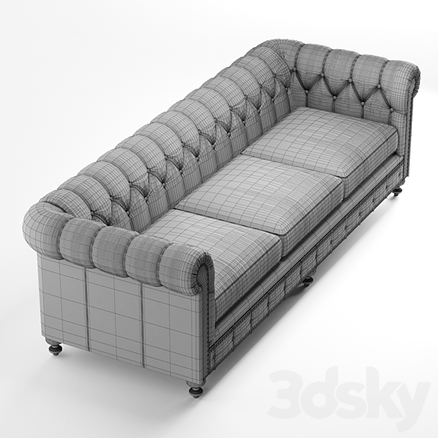 London Club sofa by Bernhardt furniture 3DSMax File - thumbnail 3