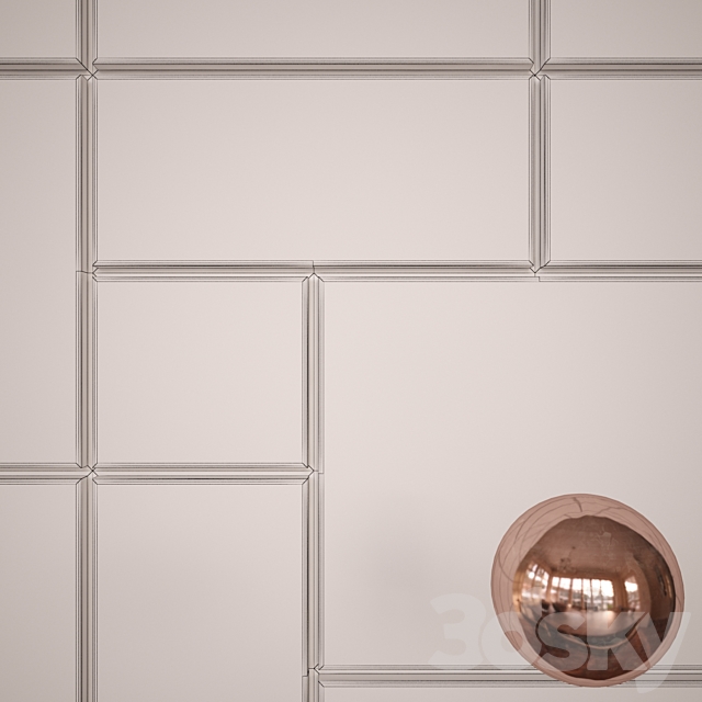 Copper panel 3d