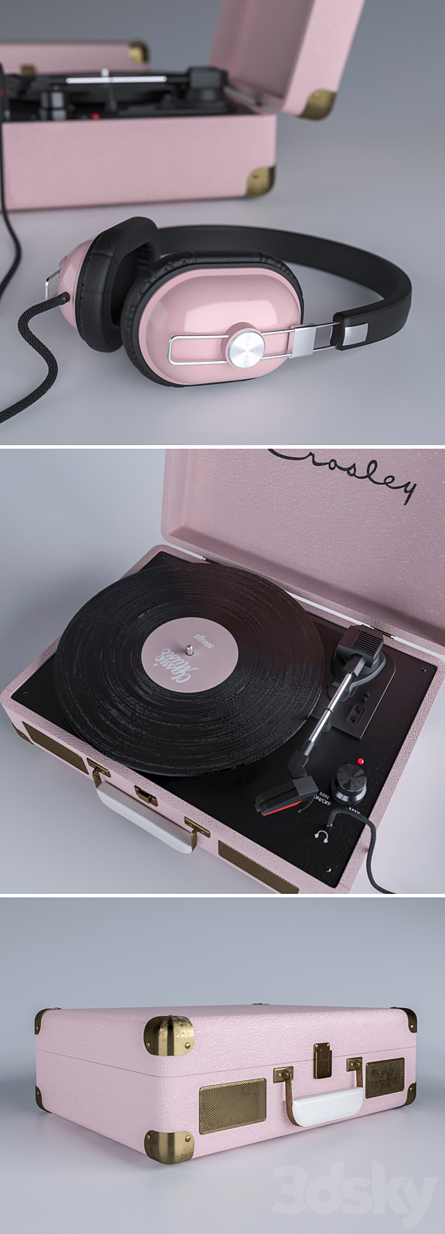Crosley Vinyl player 3DSMax File - thumbnail 2