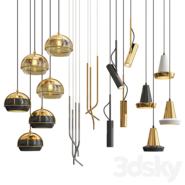 Four Hanging Lights_24 Exclusive 3DSMax File - thumbnail 1