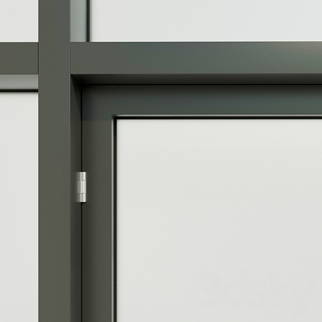 Panoramic windows. Stained Glass.6 3d