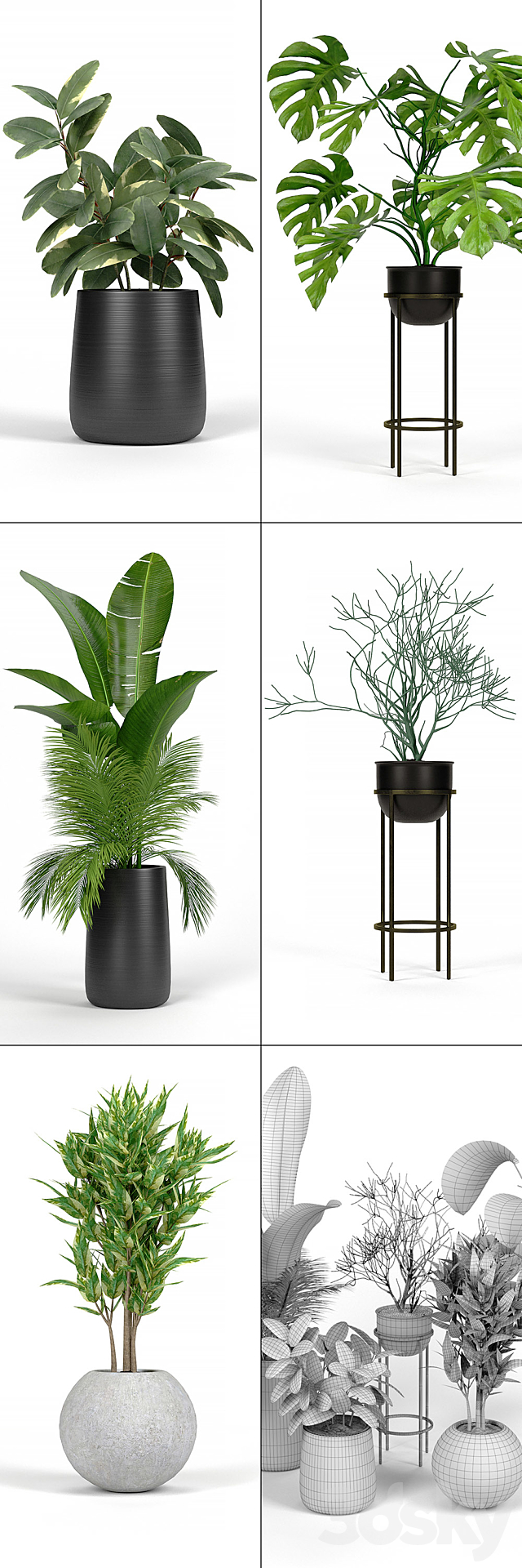 Set Crate and Barrel 04 3d