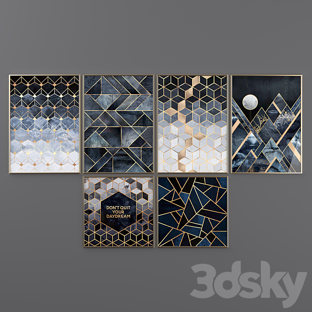 Poster Set “Elisabeth Fredriksson” 3DS Max Model - thumbnail 2