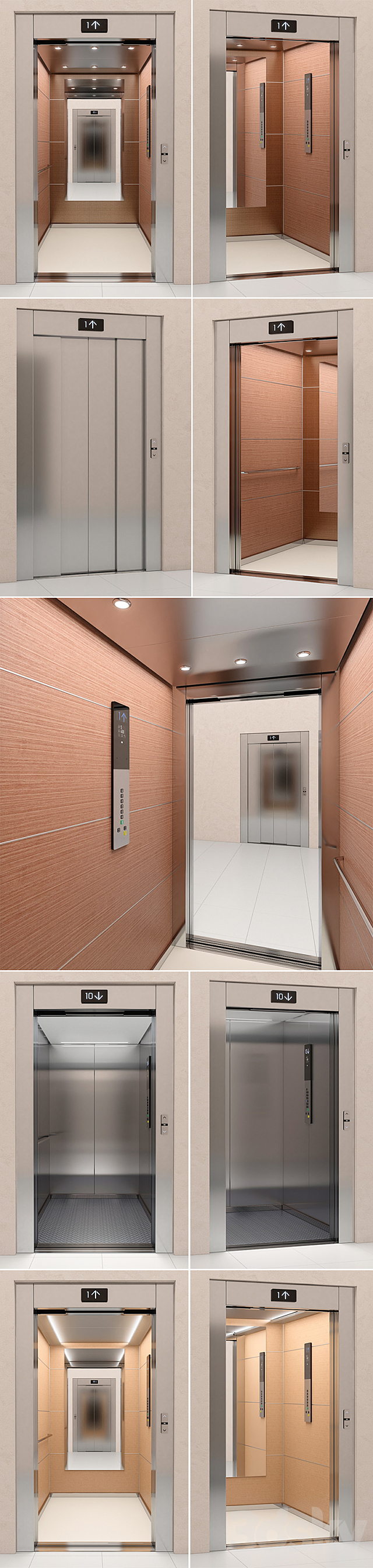 Elevator Kone NanoSpace 3d