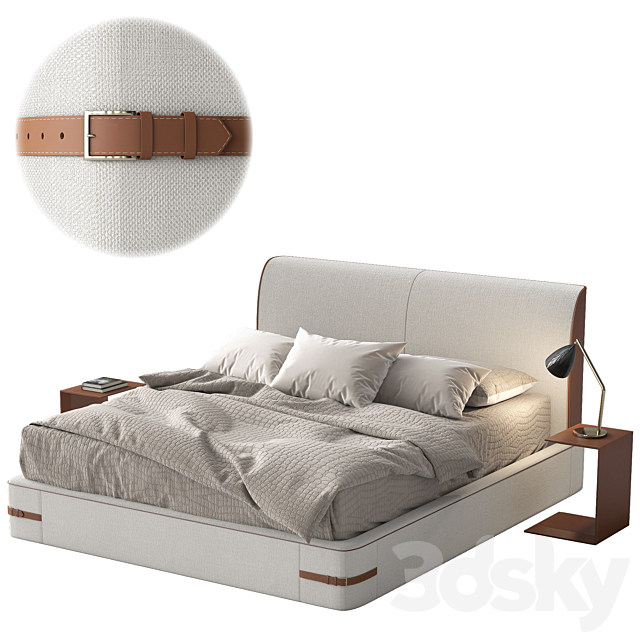 Bed Sebastian by Chaarme Letti 3d