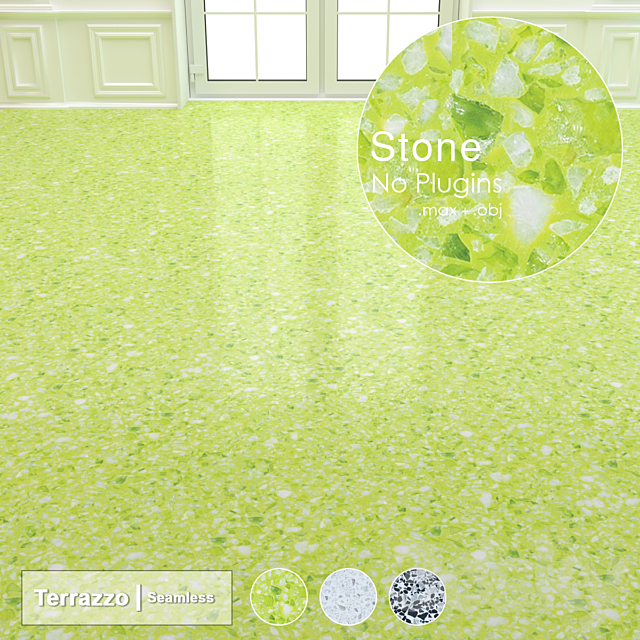Seamless Terrazzo Stone 003 3DSMax File - thumbnail 3