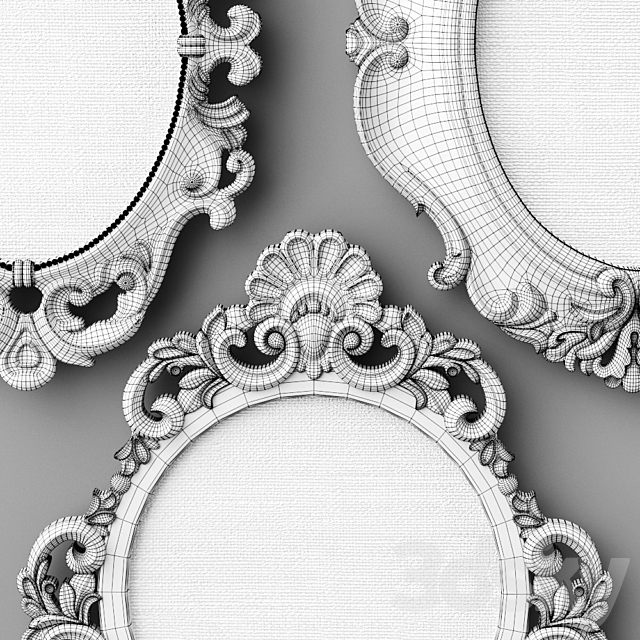 Frames frame. Set 2 3d