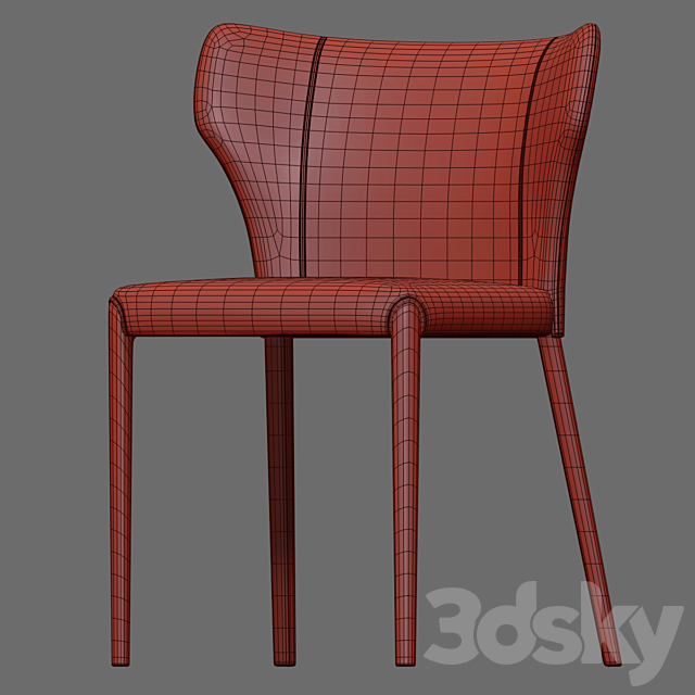Natuzzi Pi Greco chair 3DSMax File - thumbnail 3