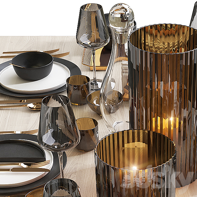 Table setting _ Table setting 7 3d