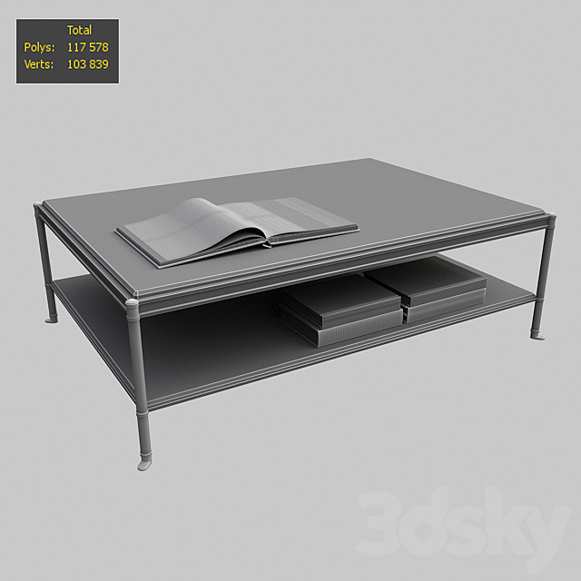 HOLLYHUNT D’ORSAY COCKTAIL TABLE 3DSMax File - thumbnail 2