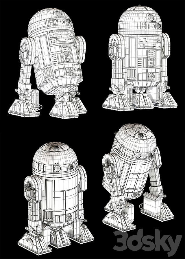 R2-D2 (Star Wars) 3d